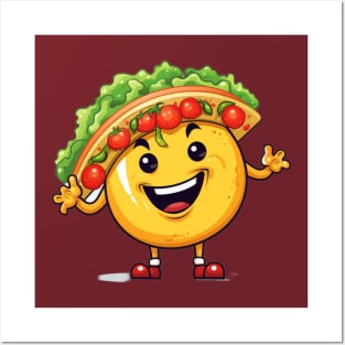 kawaii Taco cehees T-Shirt cute potatofood funny Posters and Art